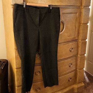 Size 18 loft grey polka dot dress pants